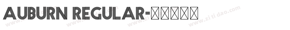 Auburn Regular字体转换